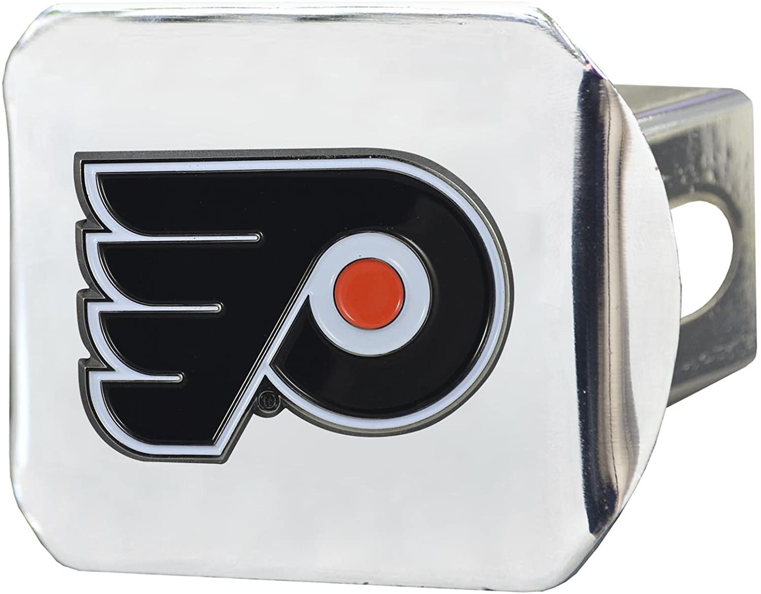 Philadelphia Flyers Hitch Cover Solid Metal with Raised Color Metal Emblem 2" Square Type III