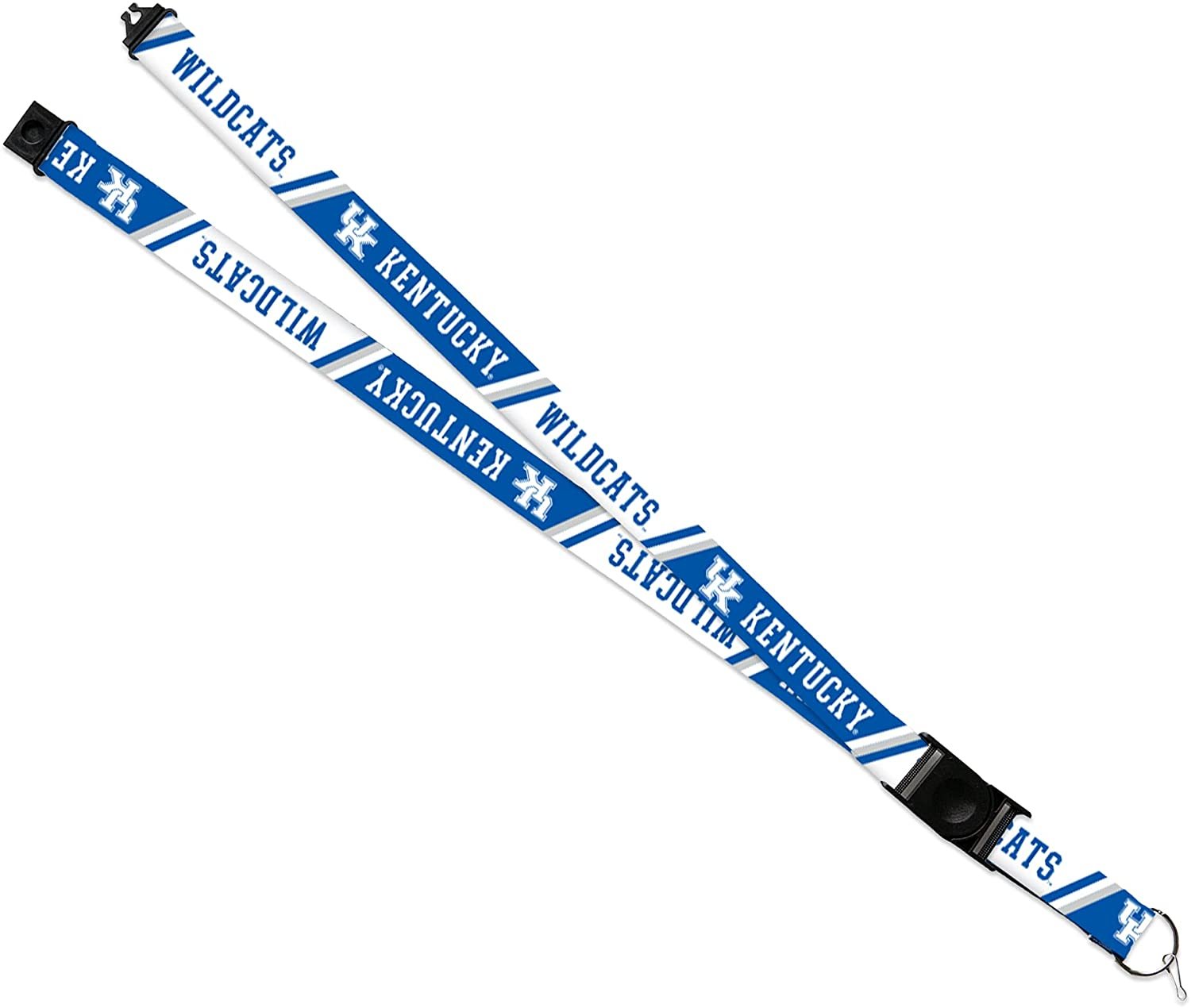 University of Kentucky Wildcats Lanyard Keychain Double Sided 18 Inch Button Clip Safety Breakaway 1