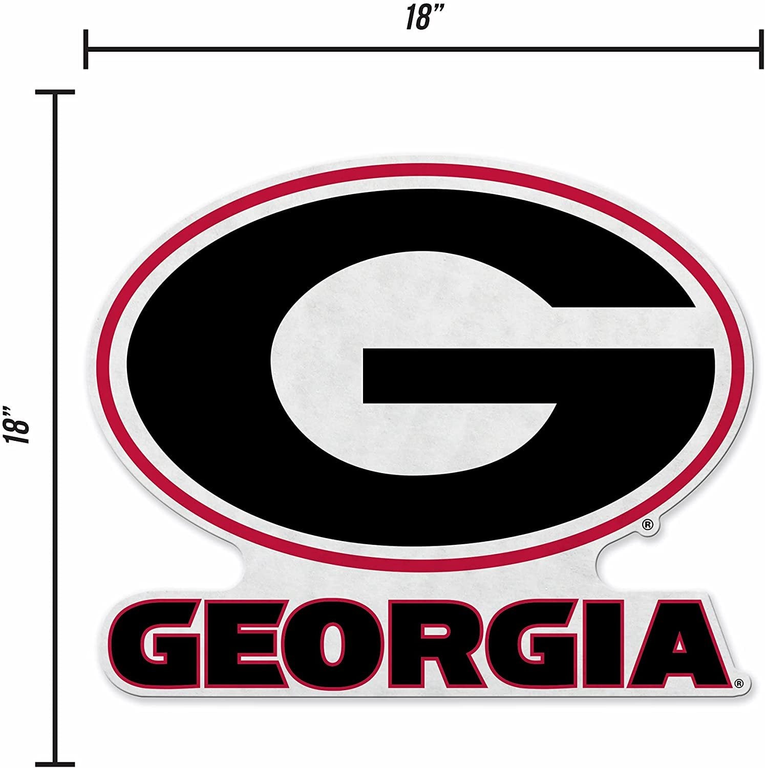 Georgia Bulldogs Pennant  Primary Logo 18 Inch Soft Felt University of 4