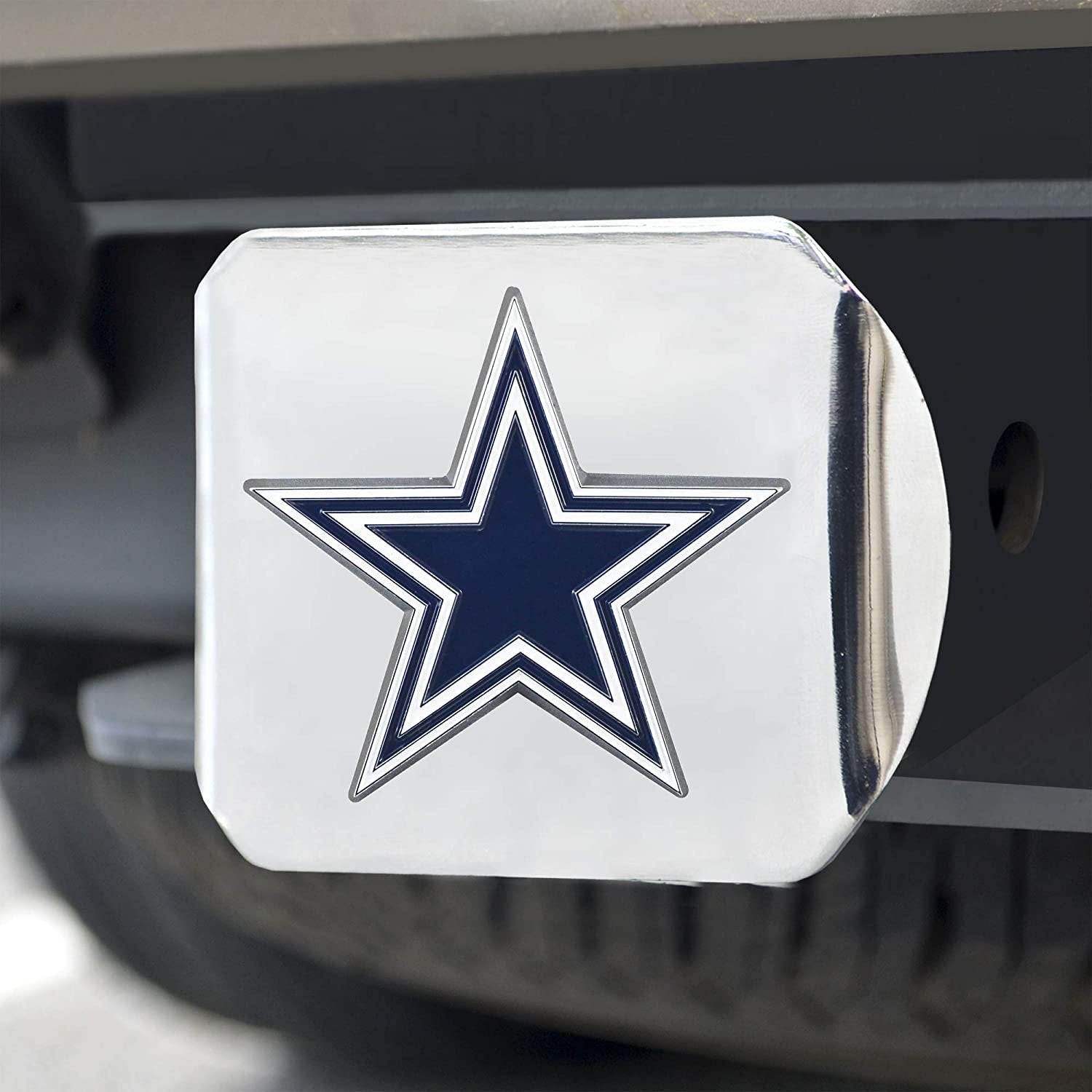 Dallas Cowboys Hitch Cover Solid Metal with Raised Color Metal Emblem 2" Square Type III