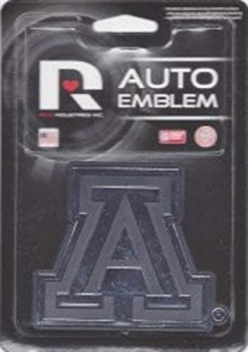 University of Arizona Wildcats Auto Emblem, Silver Chrome Color, Raised Molded Plastic, 3.5 Inch, Adhesive Tape Backing 2