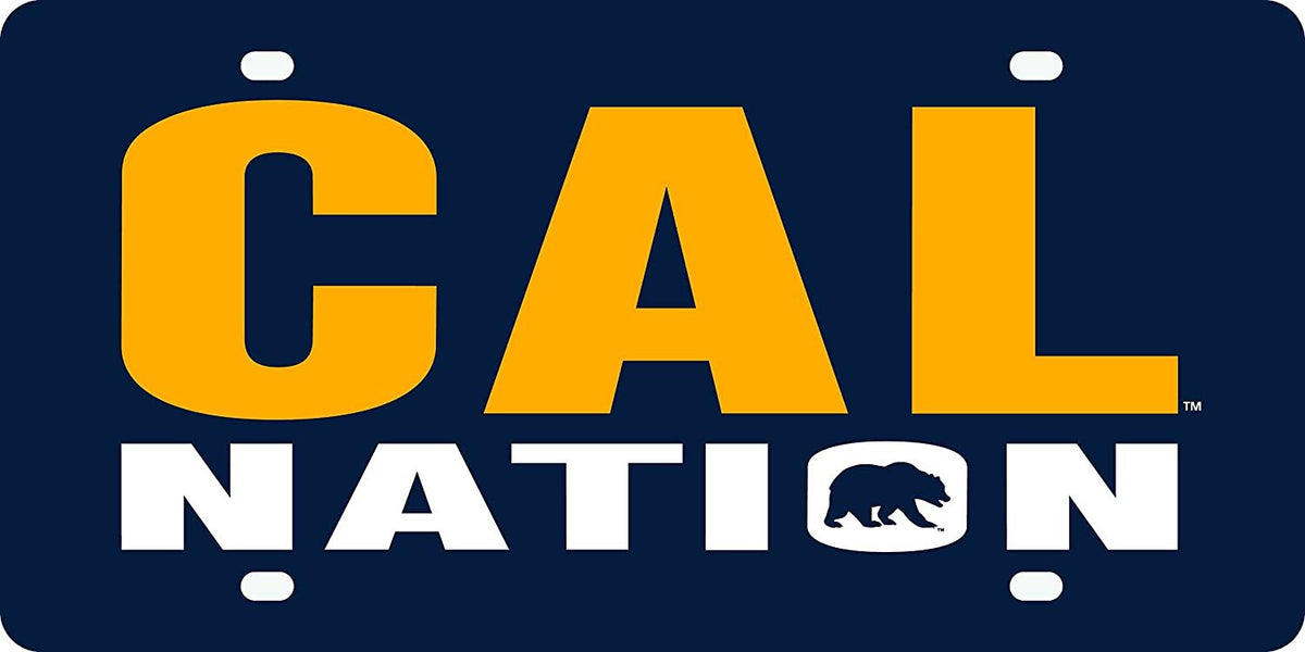 University of California Bears Cal Berkley Premium Laser Tag License Plate, Acrylic, Nation Design, 6x12 Inch 1