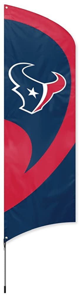 Houston Texans Tall Team Flag Tailgating Flag Kit 8.5 x 2.5 feet with Pole 1