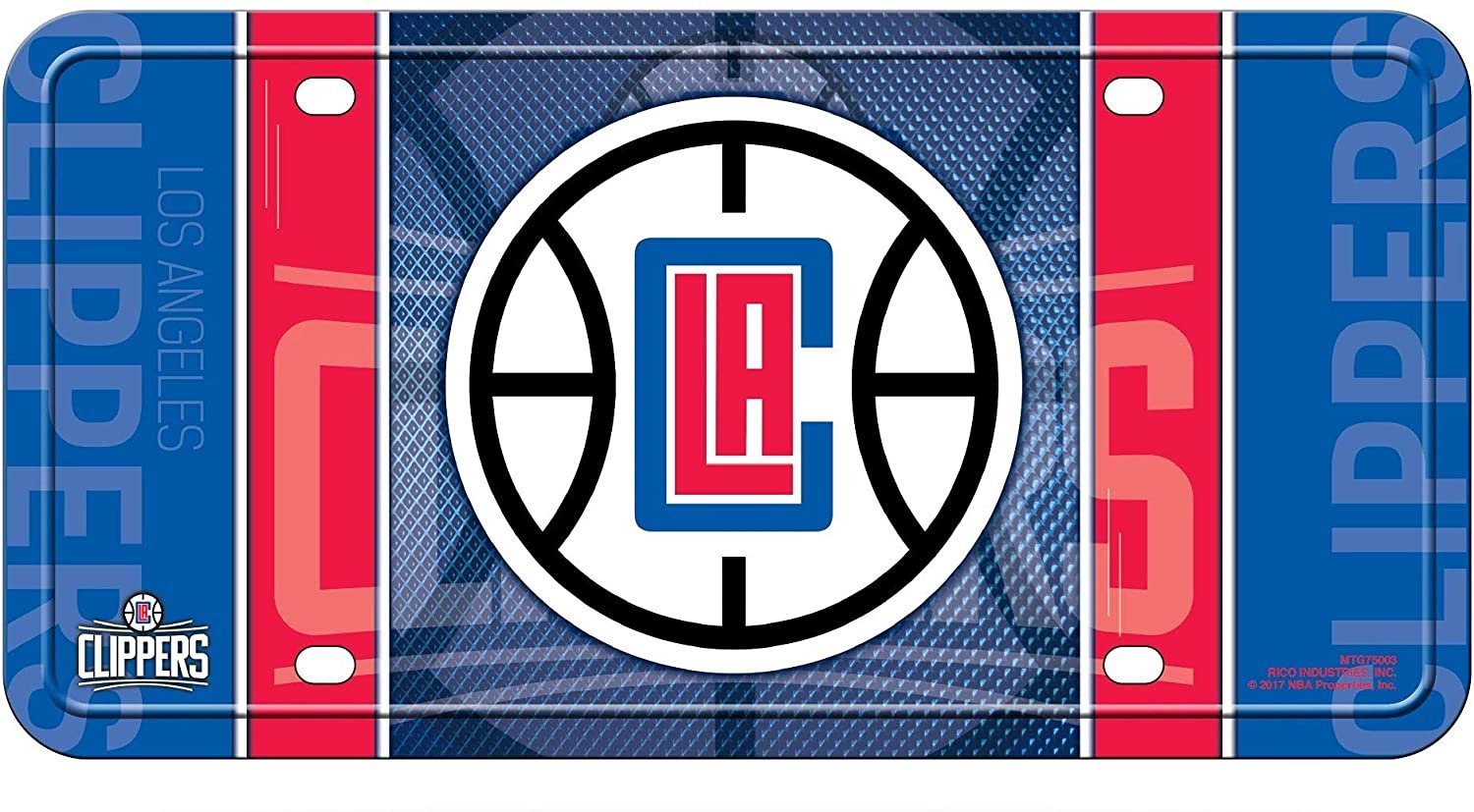 Los Angeles Clippers Metal Auto Tag License Plate, Jersey Design, 6x12 Inch 1