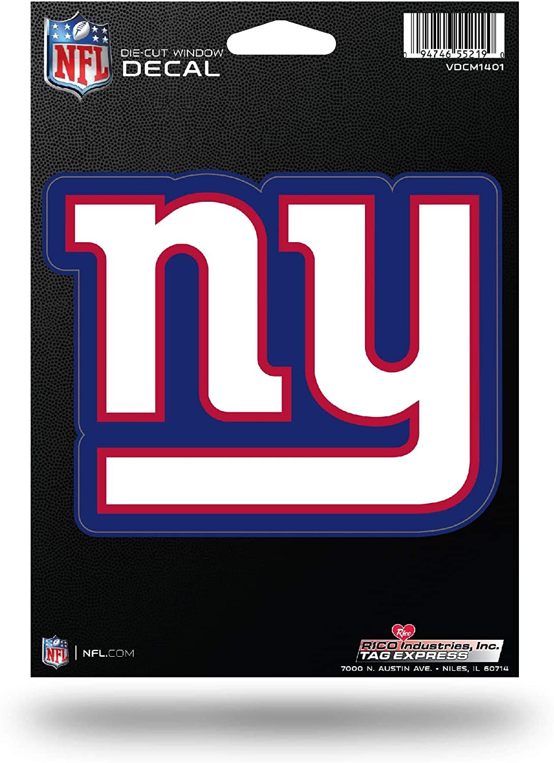 New York Giants 5 Inch Die Cut Flat Vinyl Decal Sticker Adhesive Backing 1
