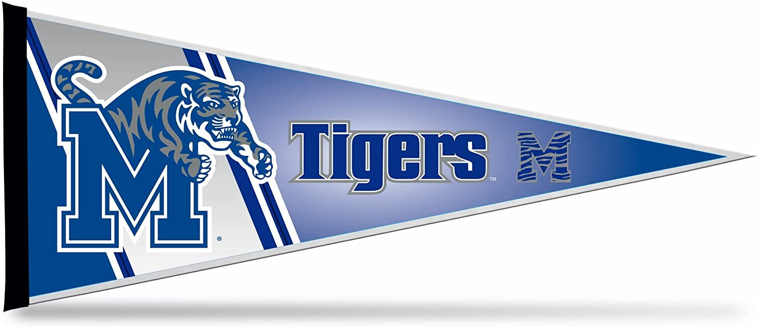 University of Memphis Tigers Soft Felt Pennant, Primary Logo, 12x30 Inch