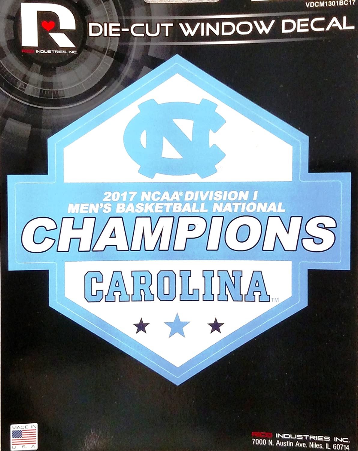 Rico Industries NCAA North Carolina Tar Heels Sports Fan Automotive Decals, Baby Blue and White, one Size 1