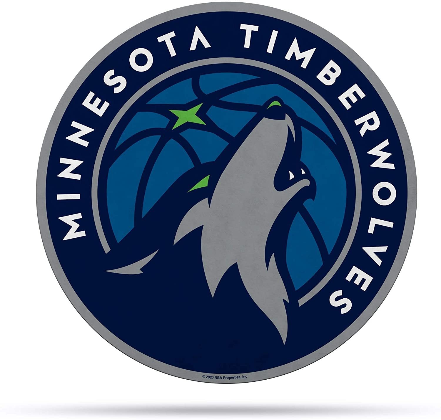 Minnesota Timberwolves Pennant Primary Logo 18 Inch Soft Felt 1