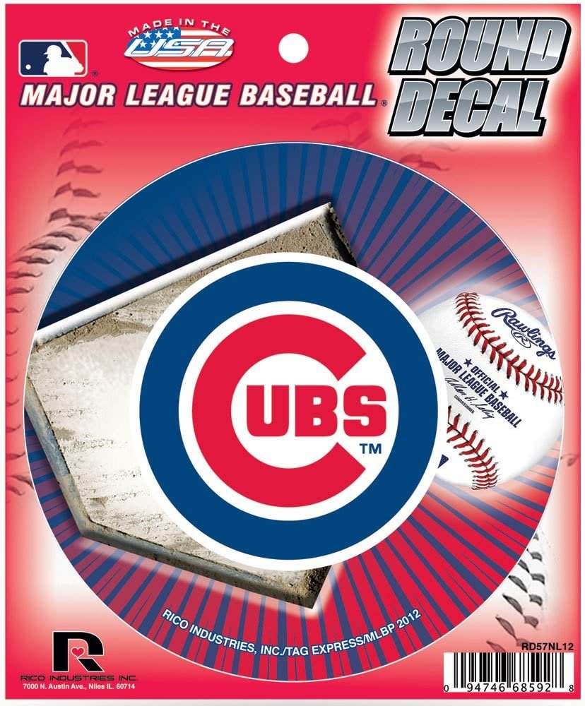 Chicago Cubs 4" Round Decal 2