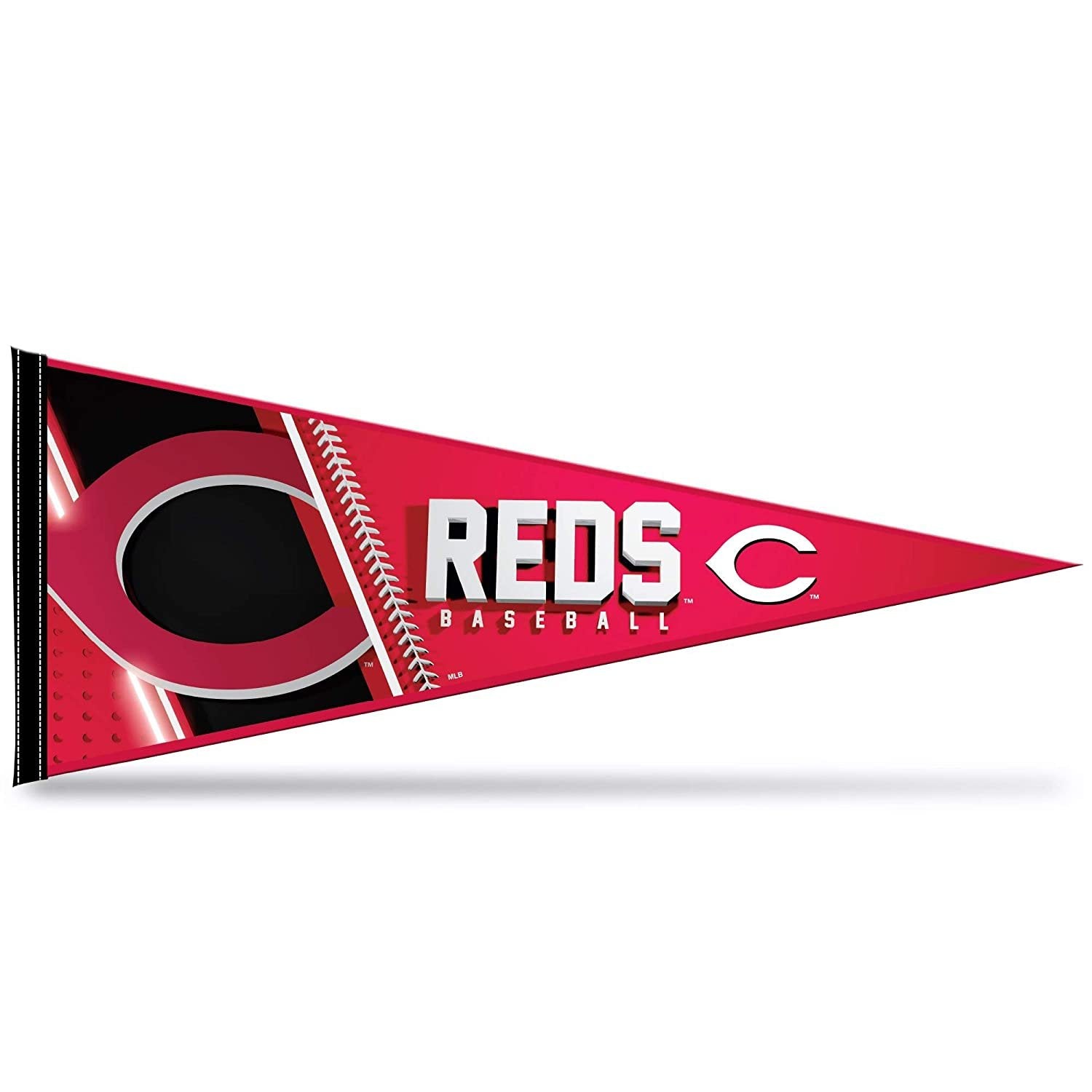 Cincinnati Reds Soft Felt Pennant, Primary Design, 12x30 Inch, Easy To Hang 1