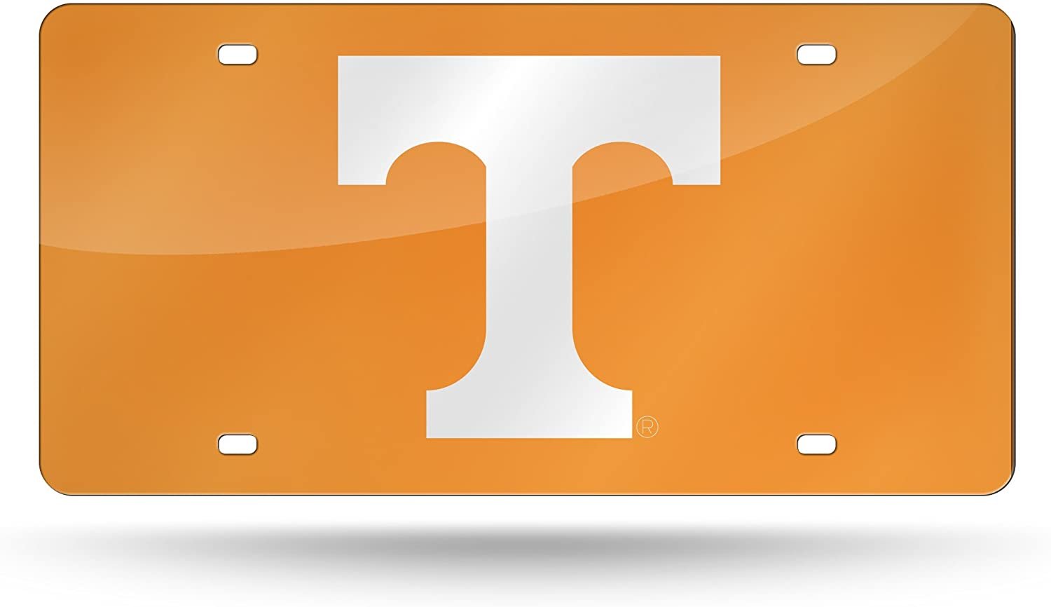 University of Tennessee Volunteers Premium Laser Cut Tag License Plate, Orange Mirrored Acrylic Inlaid, 12x6 Inch 1