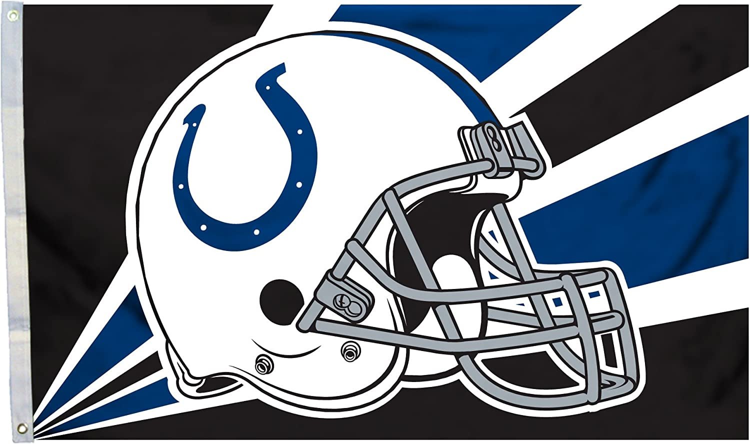 Indianapolis Colts Flag Banner 3x5 Feet Metal Grommets Helmet Design 1