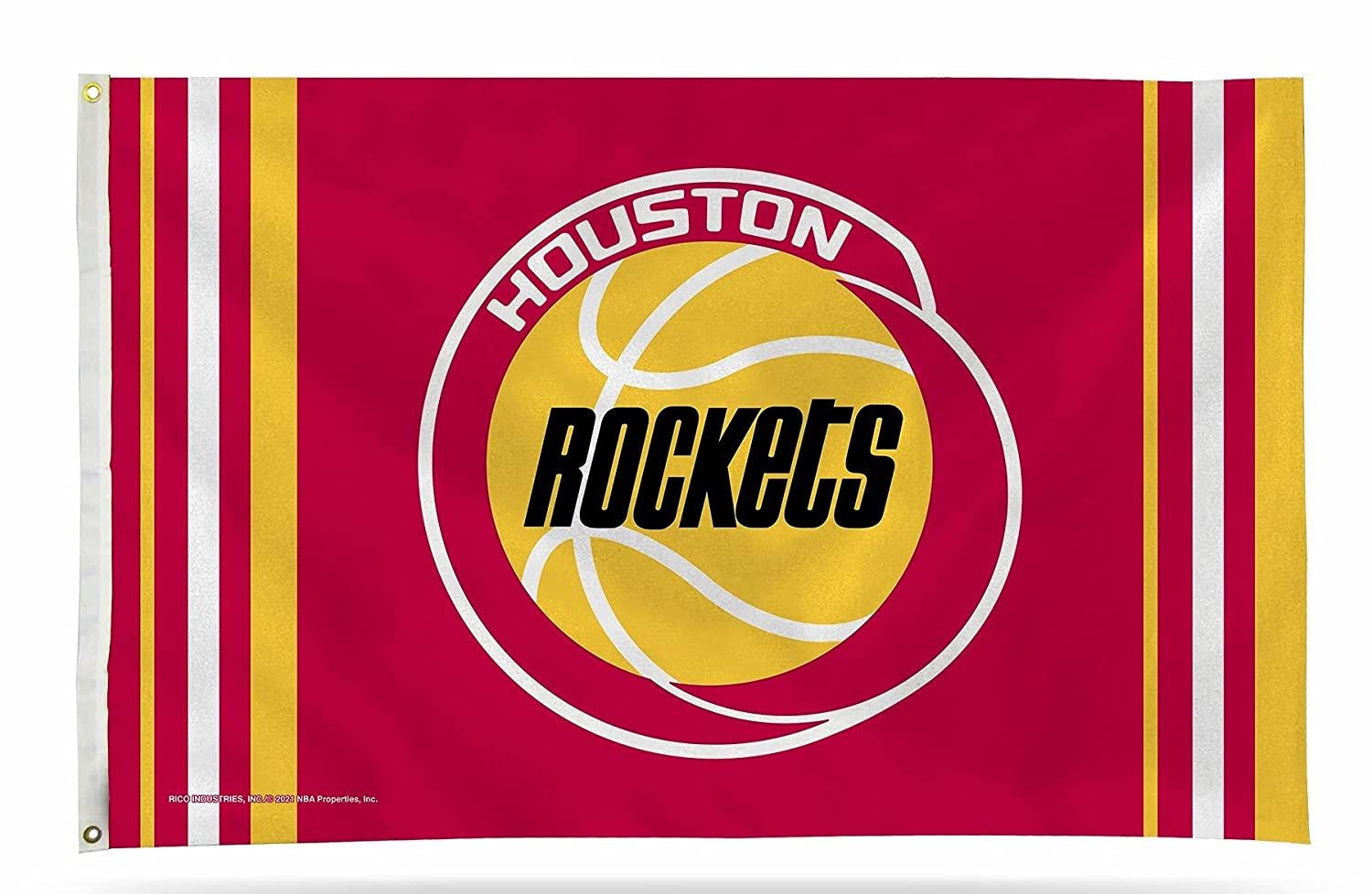 Houston Rockets Flag Banner 3x5 Retro Design Premium with Metal Grommets Outdoor House Basketball 1