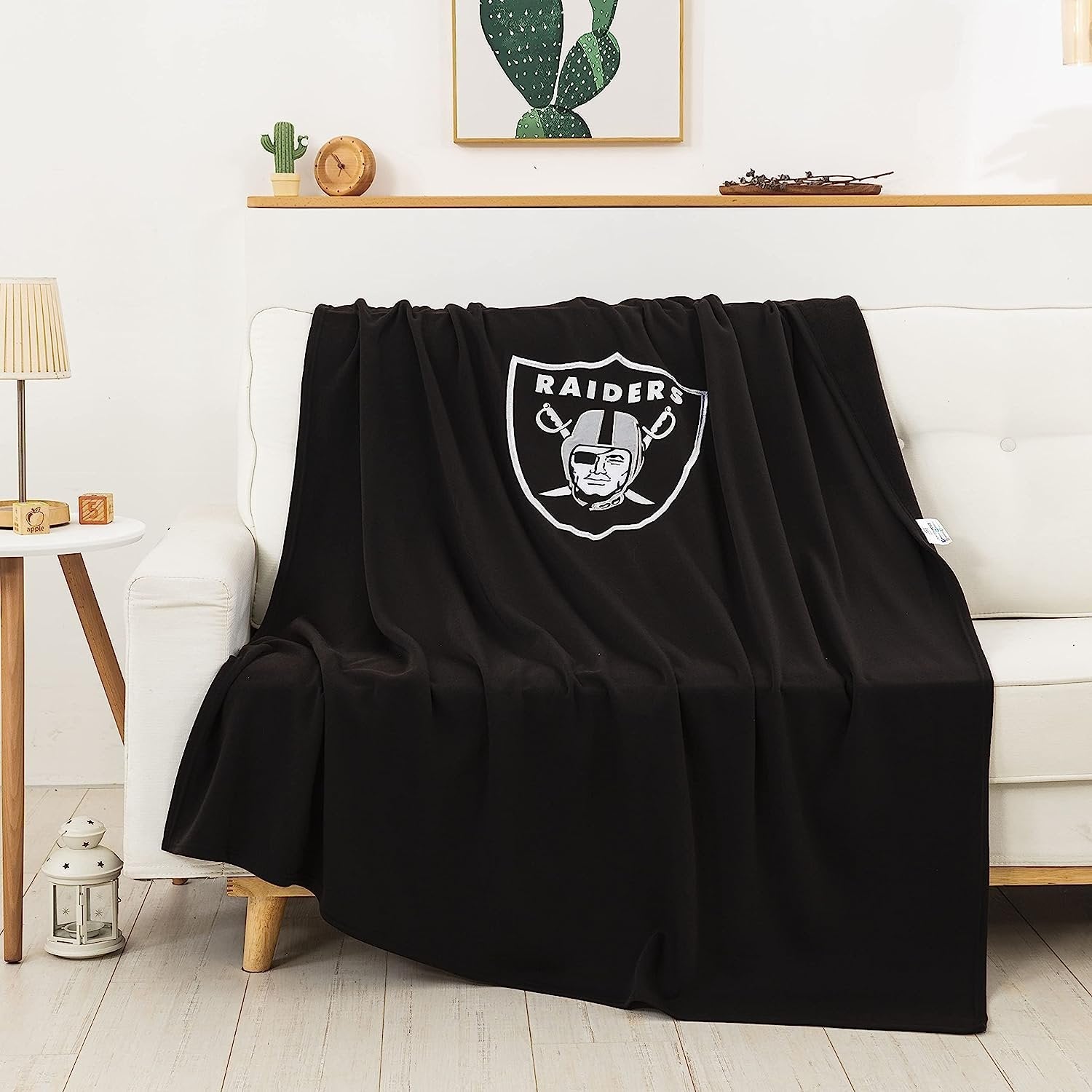 Las Vegas Raiders Throw Blanket, Sweatshirt Design, Embroidered Logo, Dominate Style, 54x84 Inch 5