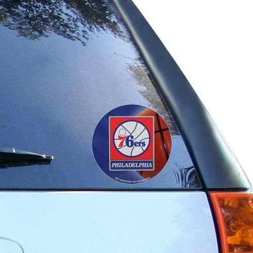 Philadelphia 76ers 4 Inch Round Decal Sticker Flat Vinyl 1