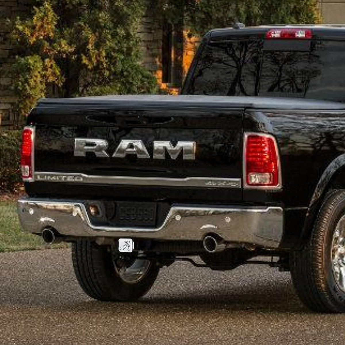 University of Alabama NCAA Chrome Metal Hitch Cover by FANMATS - Unique 3D Chrome Team Logo Molded Design – Easy Installation on Truck, SUV, Car or ATV - Ideal Crimson Tide Gift for Student/Alumni/Fan