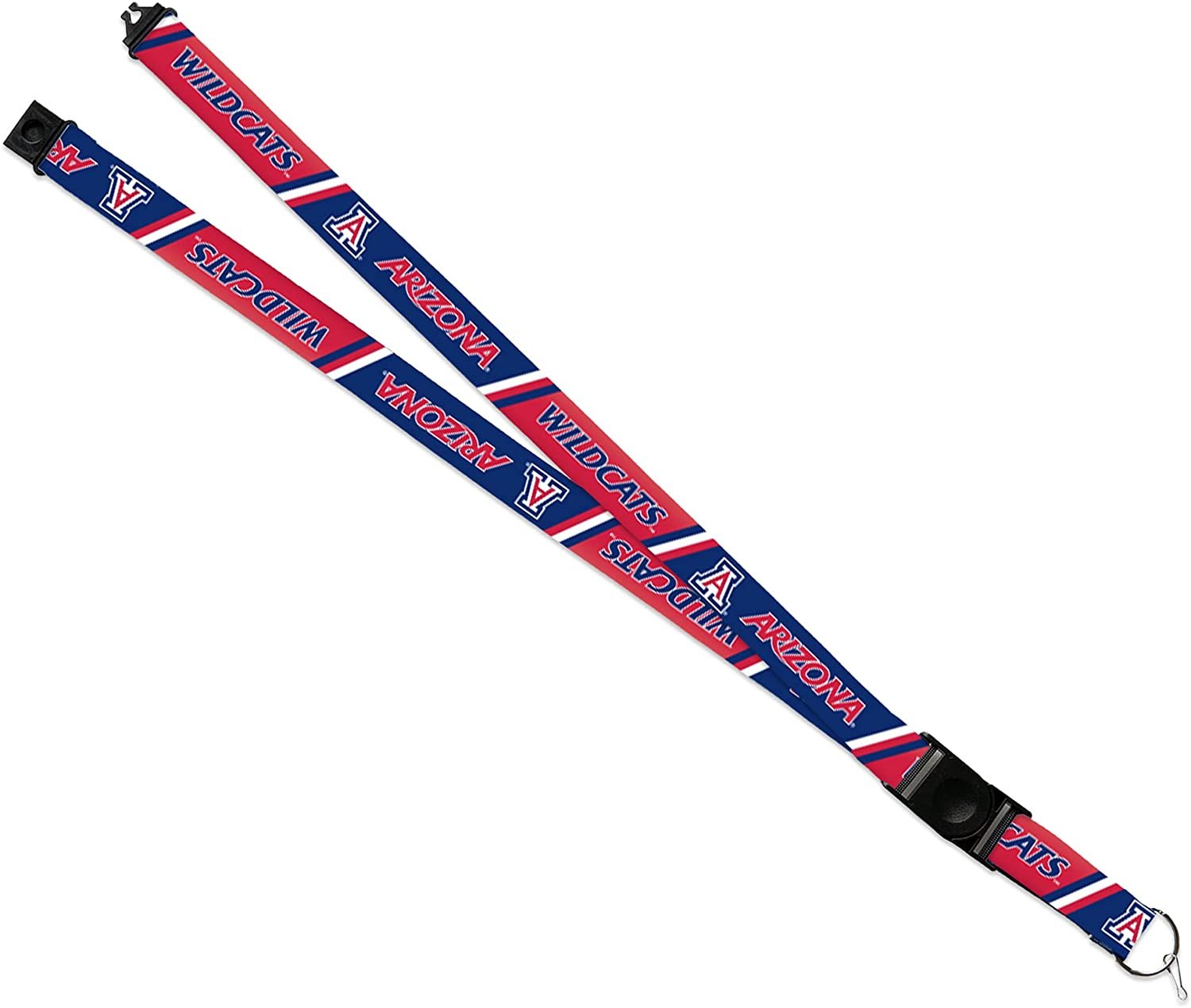 University of Arizona Wildcats Lanyard Keychain Double Sided 18 Inch Button Clip Safety Breakaway 1