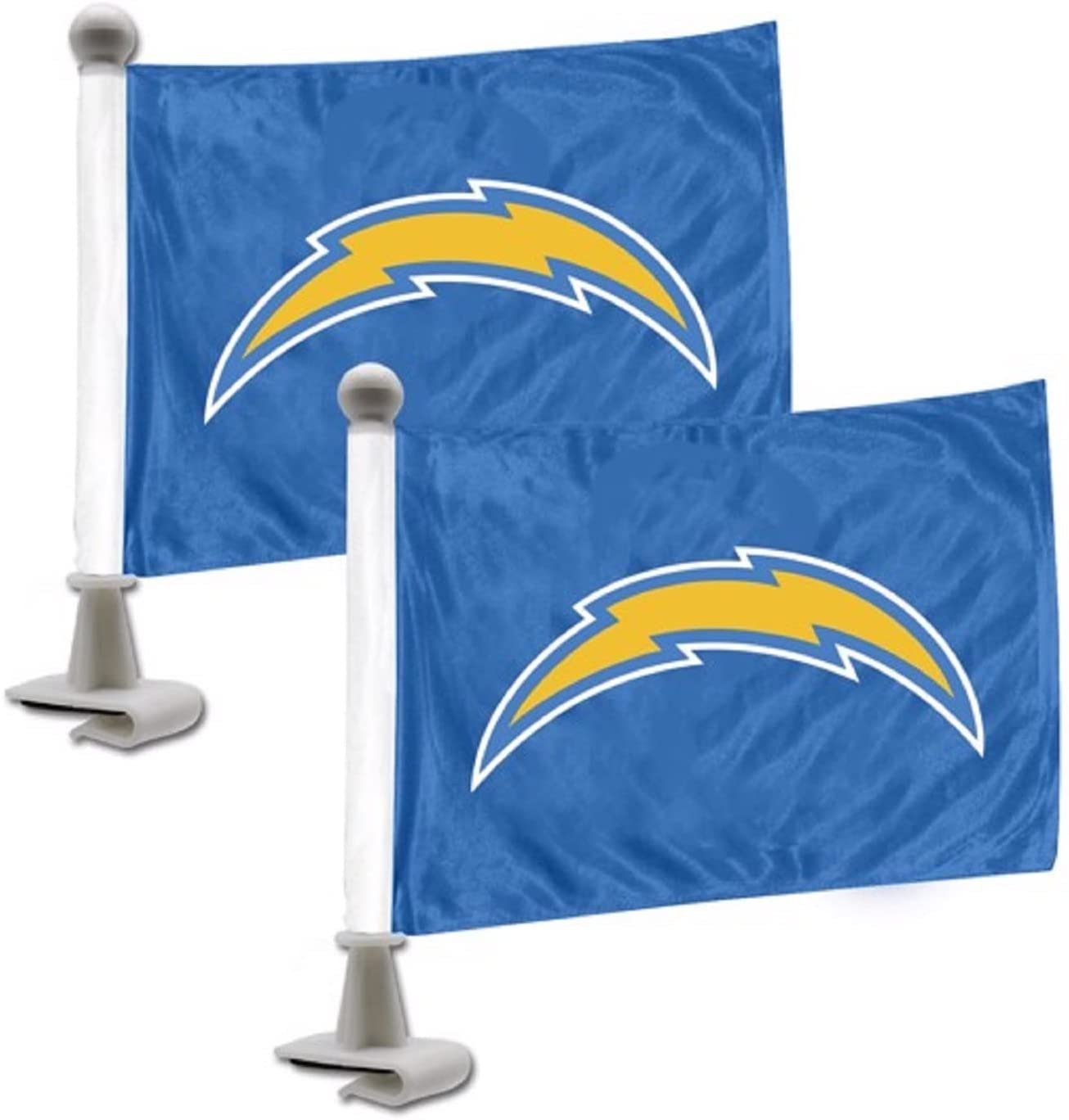Los Angeles Chargers Ambassador Flag Banner Pair Auto Premium Car Outdoor Set Football 1