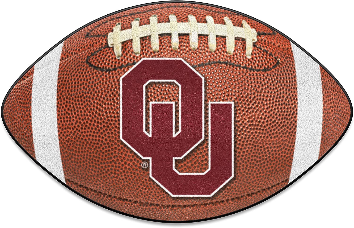 University of Oklahoma Sooners Floor Mat Area Rug, 20x32 Inch, Non-Skid Backing, Football Design 1