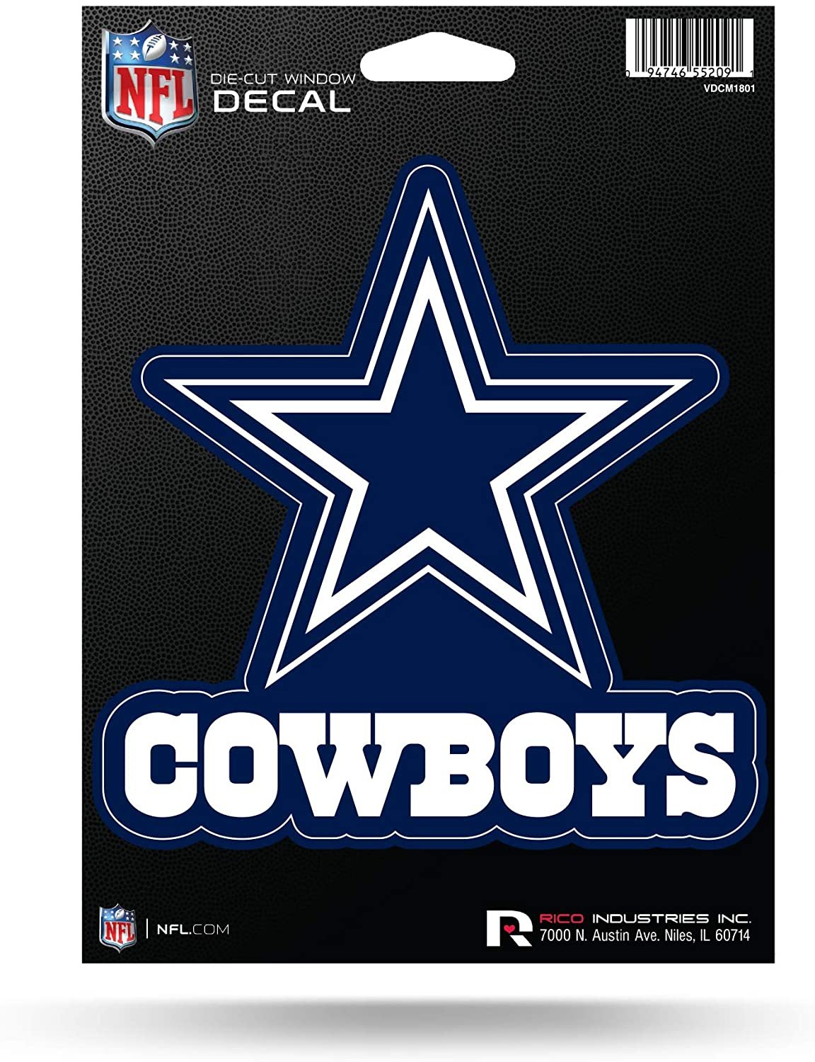Dallas Cowboys 5 Inch Die Cut Flat Vinyl Decal Sticker Adhesive Backing 1