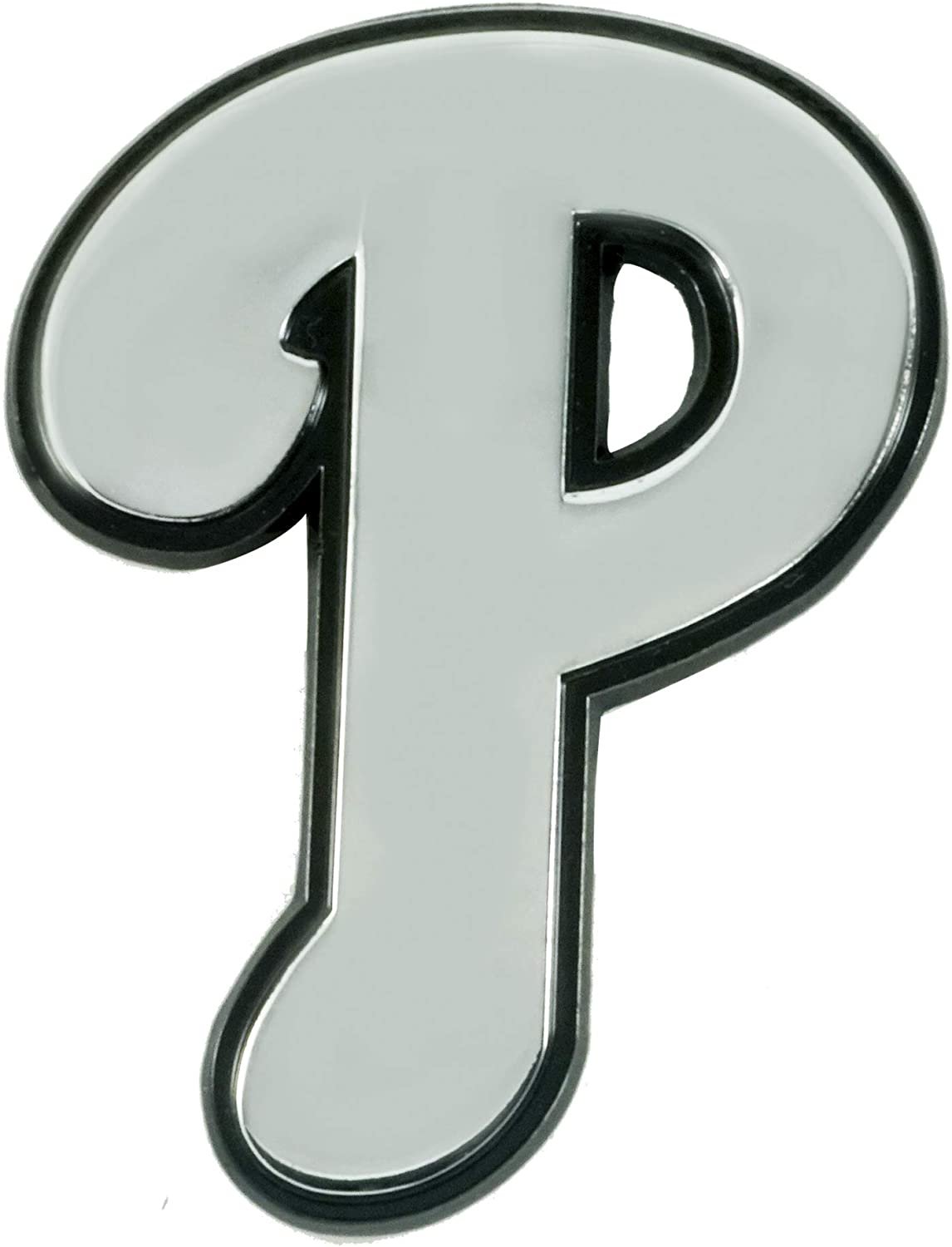 Philadelphia Phillies Solid Metal Raised Auto Emblem Decal Adhesive Backing 1