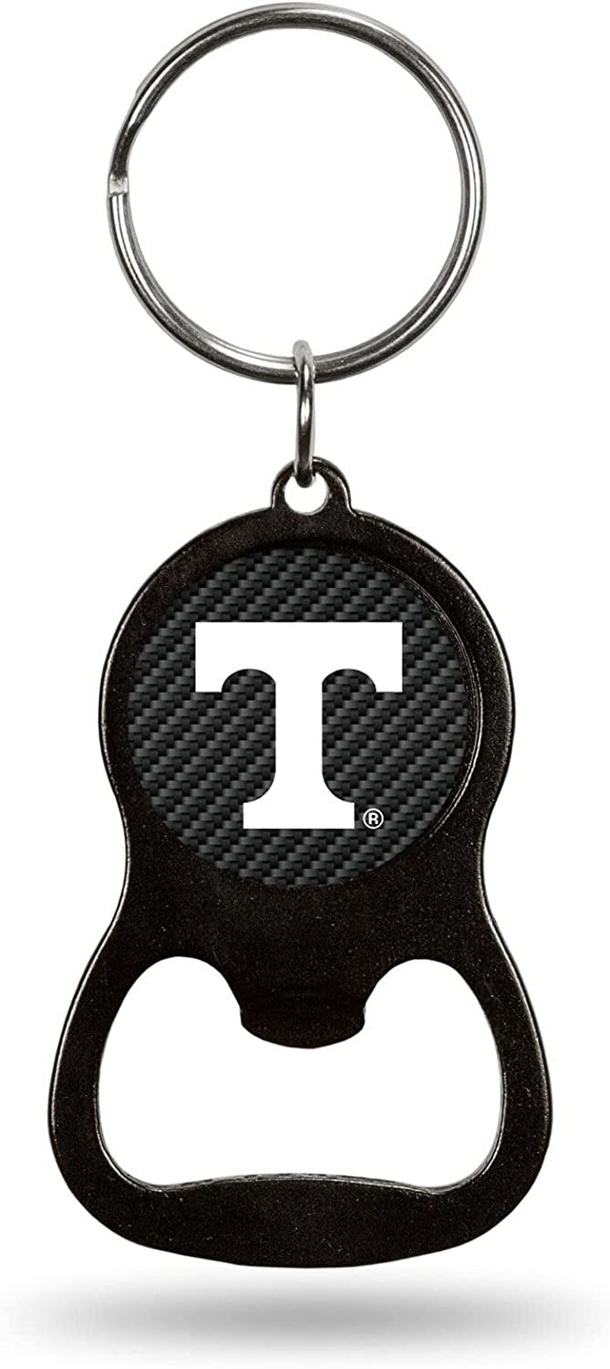 University of Tennessee Volunteers Metal Keychain Bottle Opener, Carbon Fiber Design 1