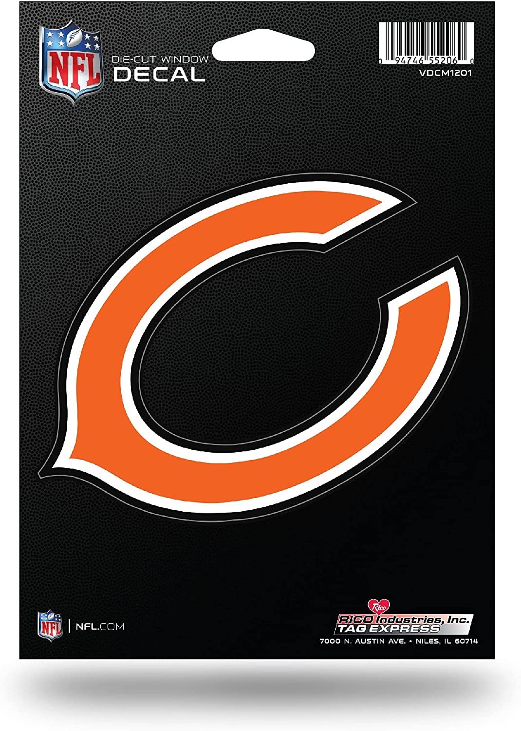Chicago Bears 5 Inch Die Cut Decal Sticker Flat Vinyl Adhesive Backing 1