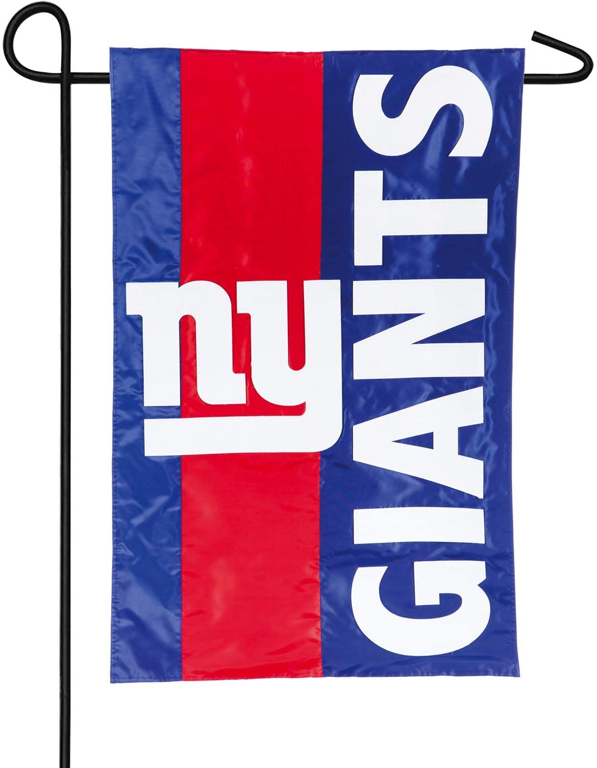 New York Giants Double-Sided Embroidered Logo Applique Flag 12.5 x 18 inches 1