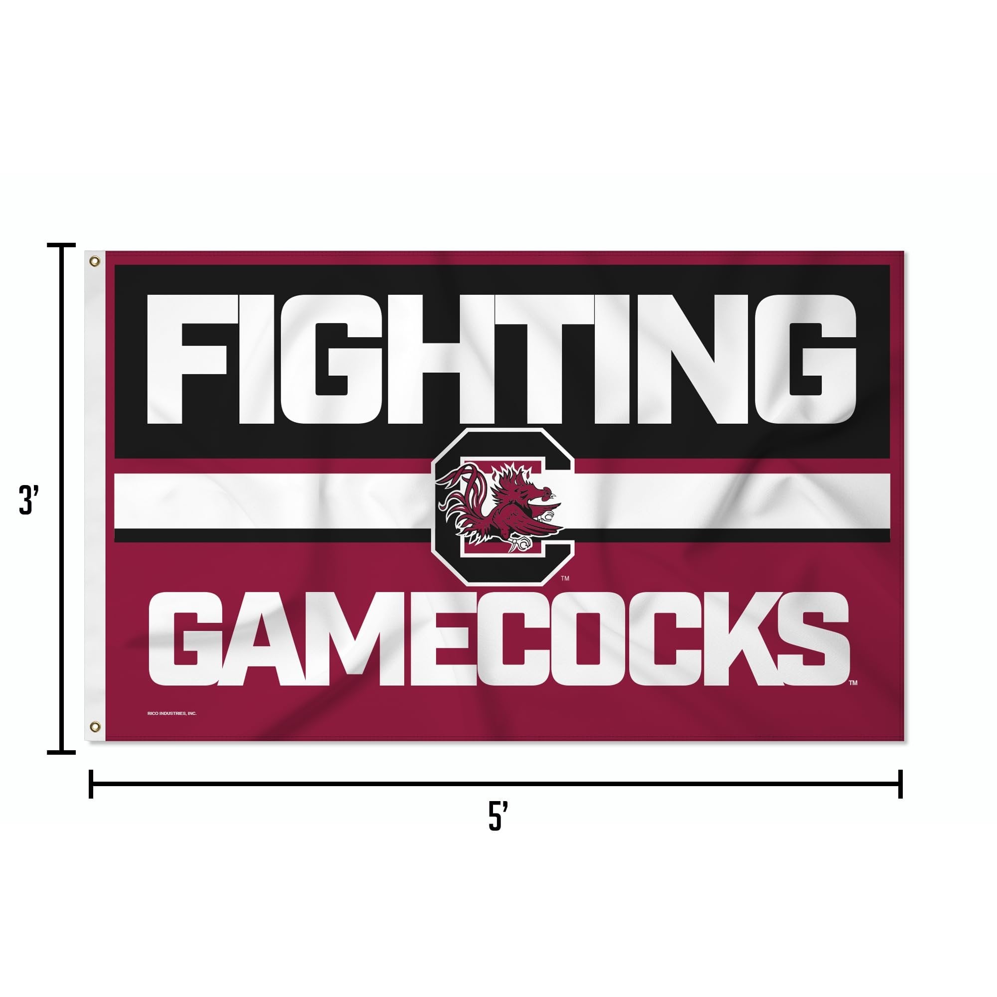 University of South Carolina Gamecocks Premium 3x5 Feet Flag Banner, Bold Design, Metal Grommets, Outdoor Indoor 8