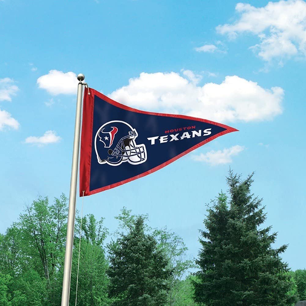 Houston Texans Premium 3x5 Flag Banner, Pennant Design, Applique, Indoor or Outdoor, Single Sided 2