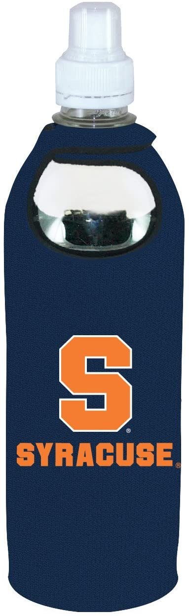 Syracuse Orange 1/2 Liter Water Soda Bottle Beverage Insulator Holder Cooler with Clip University of 1