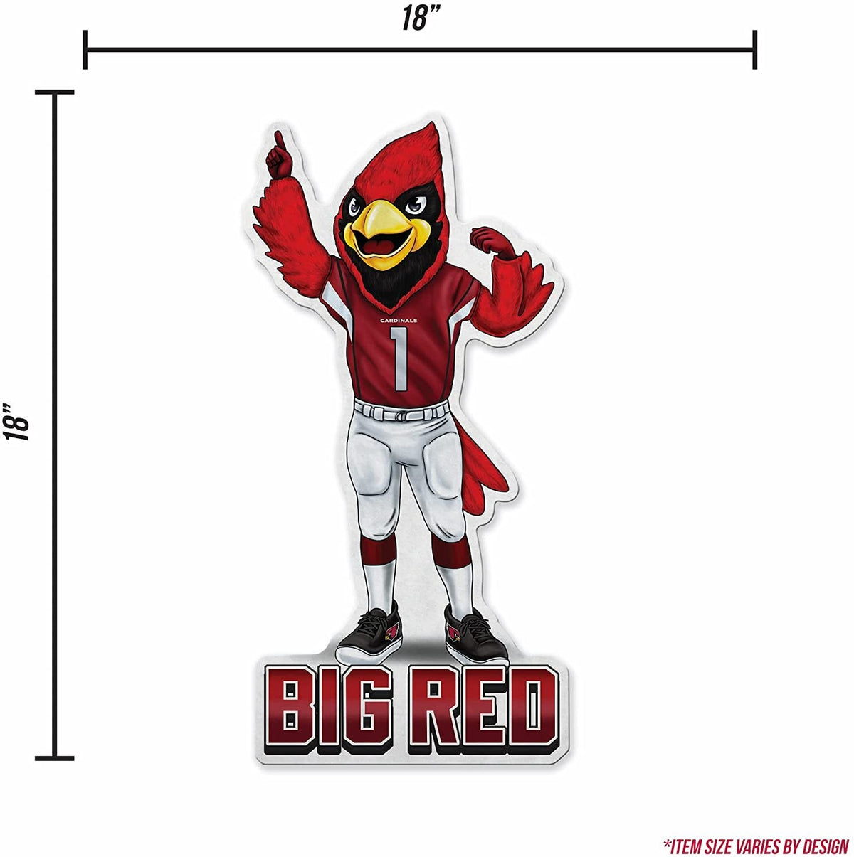 Arizona Cardinals Pennant Mascot Logo 18 Inch Soft Felt 5
