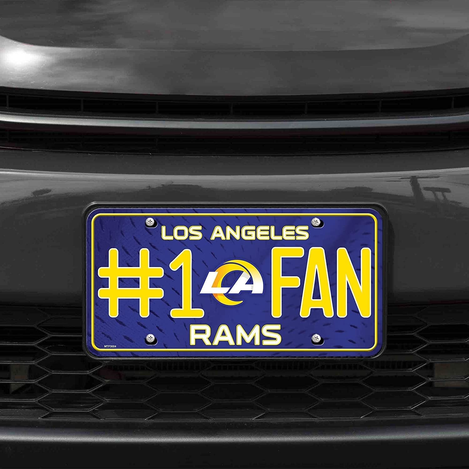 Los Angeles Rams #1 Fan Metal License Plate Tag 2