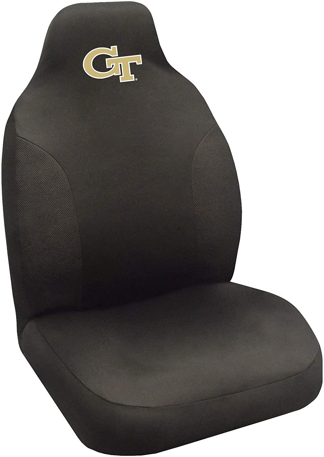Georgia Tech Yellow Jackets Bucket Auto Seat Cover 48x20 Inch Elastic