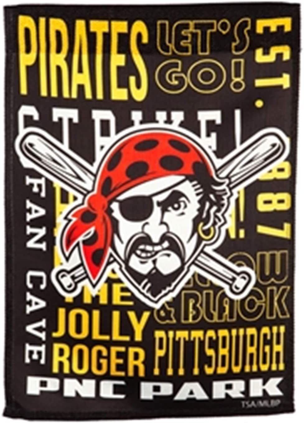 Pittsburgh Pirates Fan Rules Premium 2-Sided 28x44 Banner Outdoor Flag Baseball 2