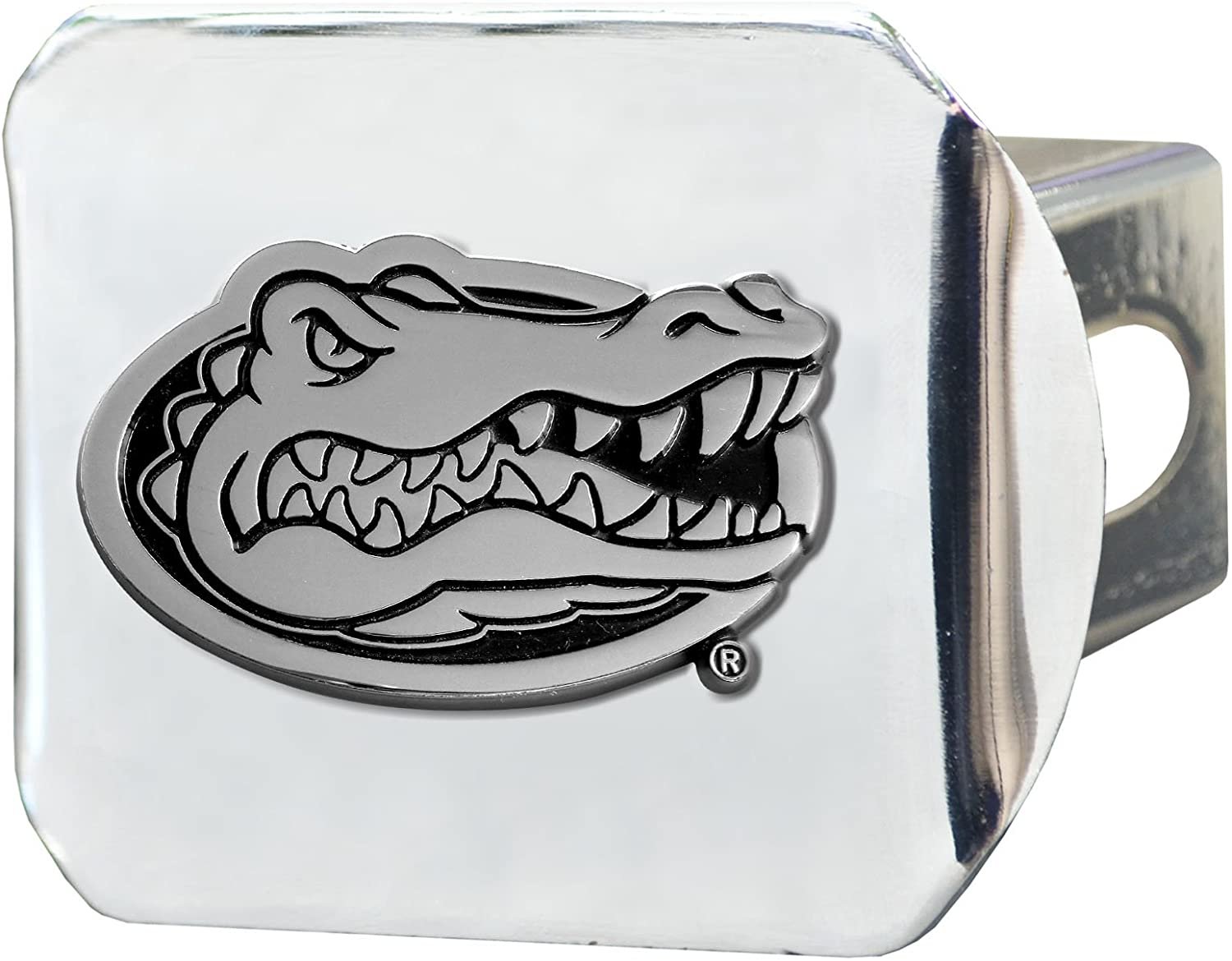 Florida Gators Hitch Cover Solid Metal with Raised Chrome Metal Emblem 2" Square Type III University of
