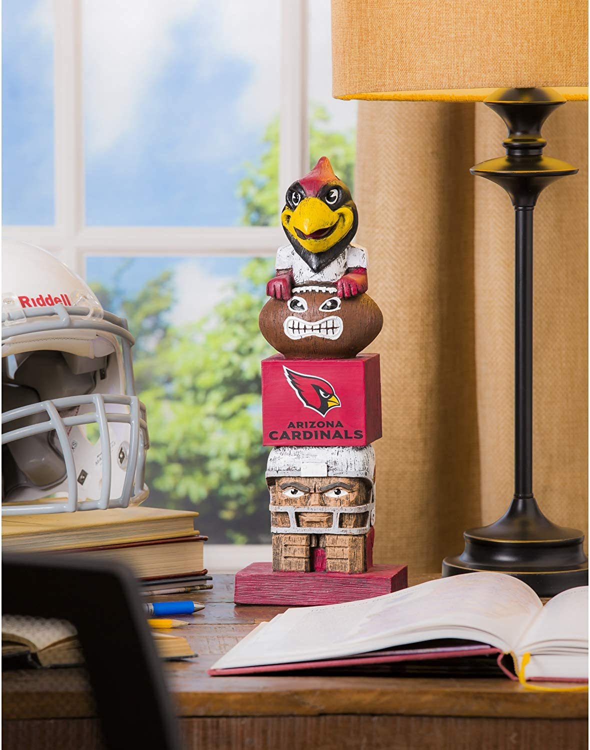Arizona Cardinals 16 Inch Tiki Totem Garden Statue Resin Outdoor Decoration 4
