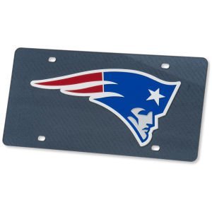 Stockdale New England Patriots Carbon License Plate 2