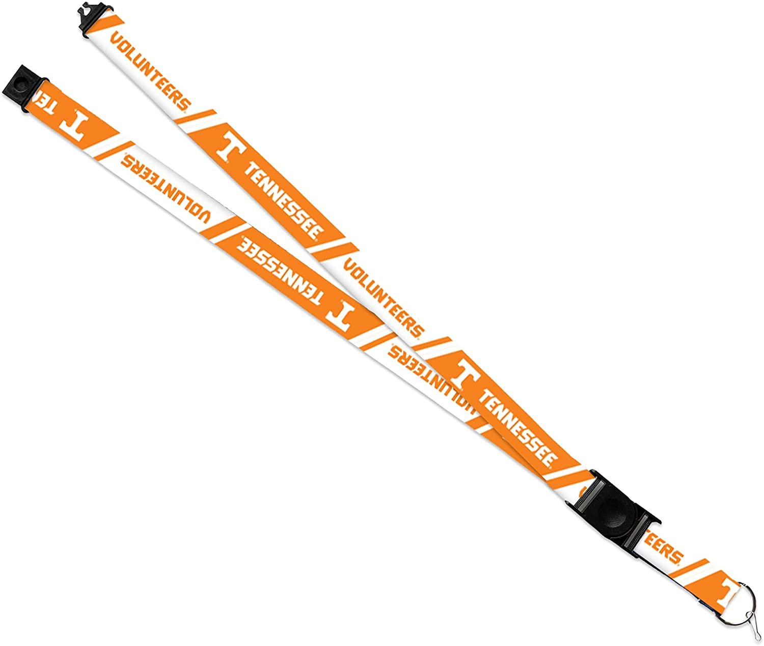 University of Tennessee Volunteers Lanyard Keychain Double Sided 18 Inch Button Clip Safety Breakaway