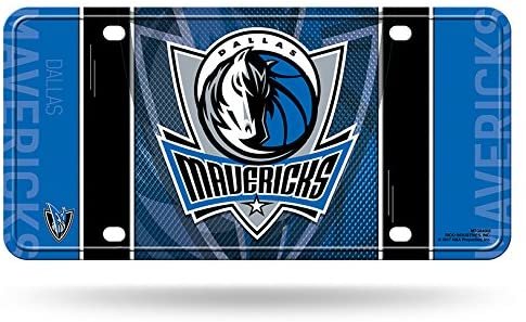 Dallas Mavericks Metal Auto Tag License Plate, Jersey Design, 6x12 Inch 1
