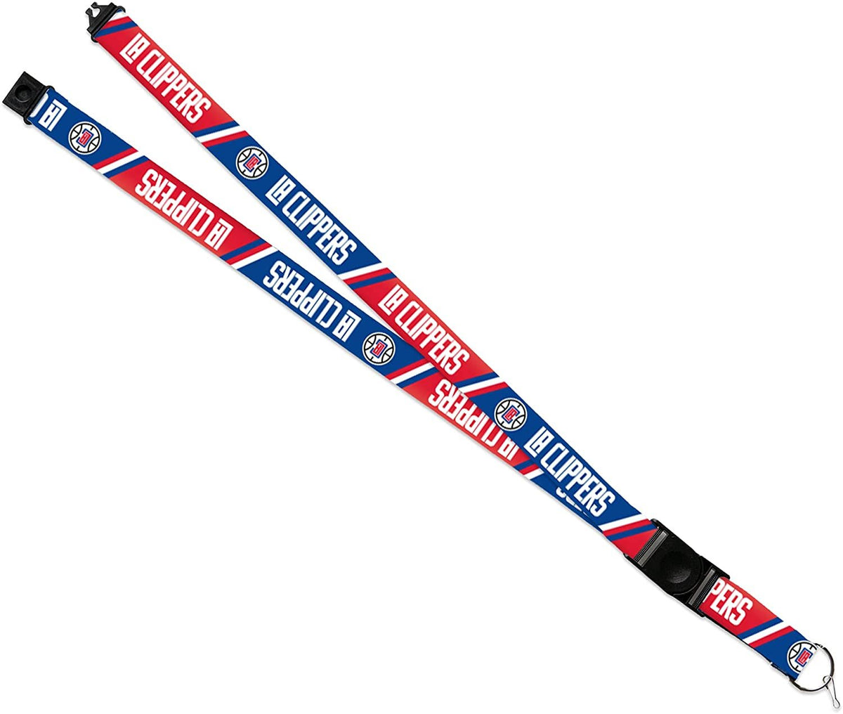 Los Angeles Clippers Premium Lanyard Keychain 18 Inch Button Clip Safety Breakaway 1
