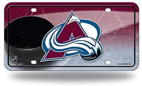 Colorado Avalanche Metal Auto Tag License Plate, City Design, 6x12 Inch