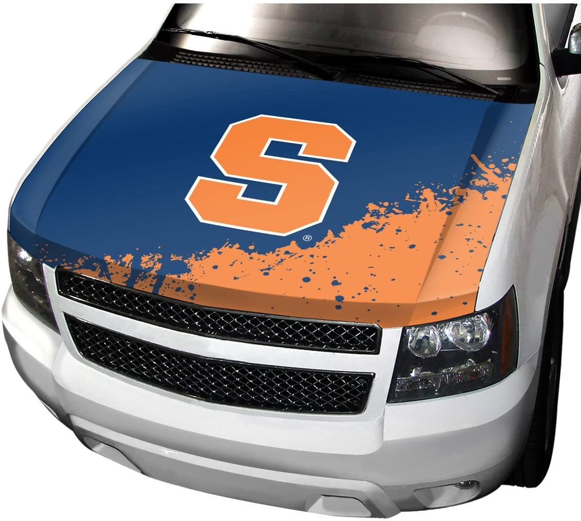 Syracuse University Orange Auto Hood Cover, One Size, One Color 1