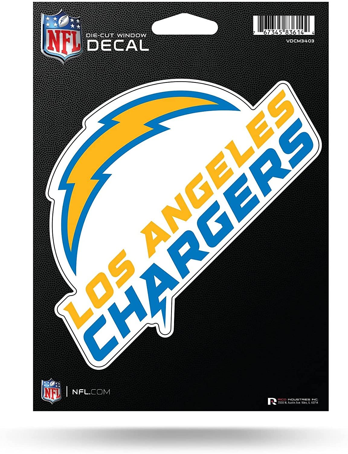 Los Angeles Chargers 5 Inch Die Cut Flat Vinyl Decal Sticker Adhesive Backing 1