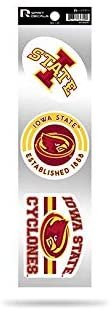 Iowa State Cyclones 3 Piece Retro Spirit Decals Premium Throwback Stickers 1