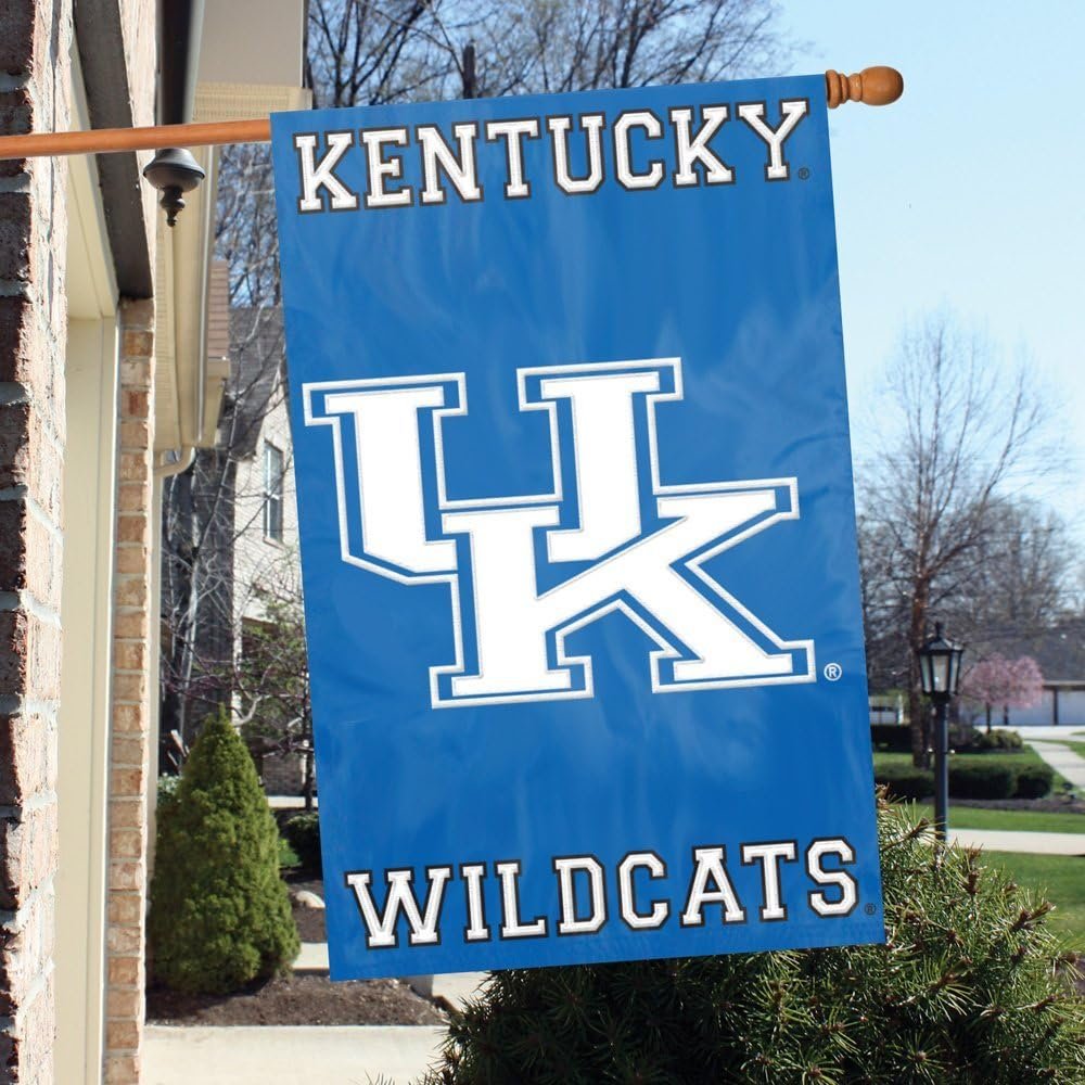 University of Kentucky Wildcats Premium House Banner Flag, Applique, Double Sided, 28x44 Inches 2