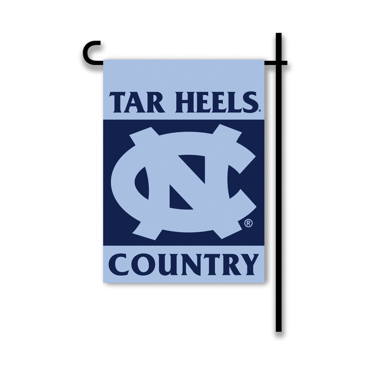 University of North Carolina Tar Heels Premium Double Sided Garden Flag, 13x18 Inch, Country Design, Display Pole Sold Separately 1