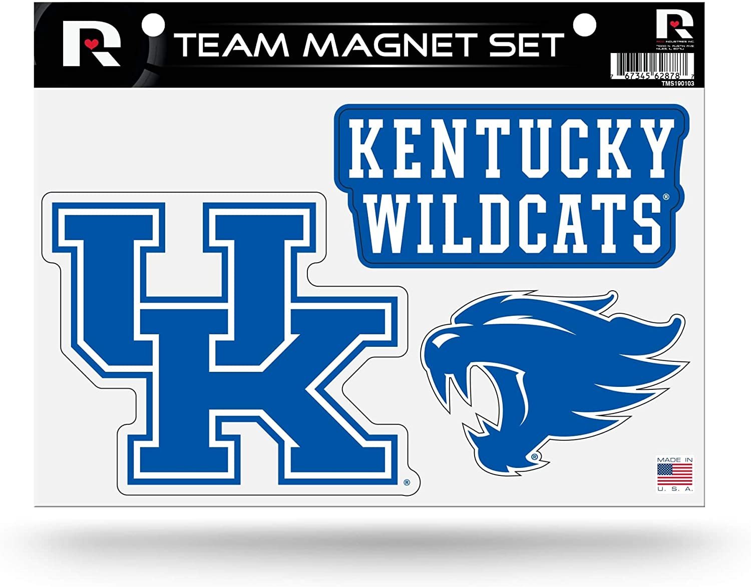 Kentucky Wildcats University of Multi Magnet Sheet Shape Cut 8x11 Inch 1