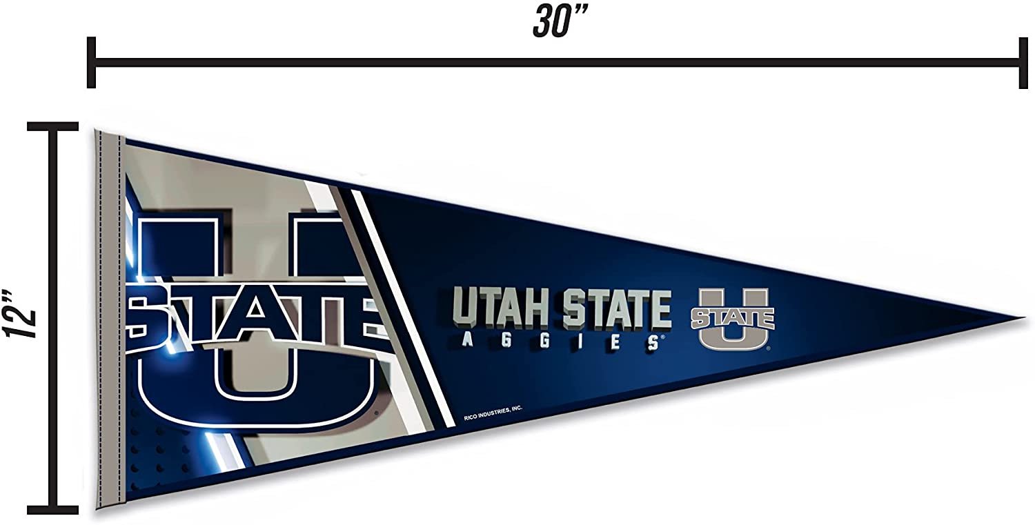 Utah State University Aggies Soft Felt Pennant, Primary Design, 12x30 Inch, Easy To Hang 4