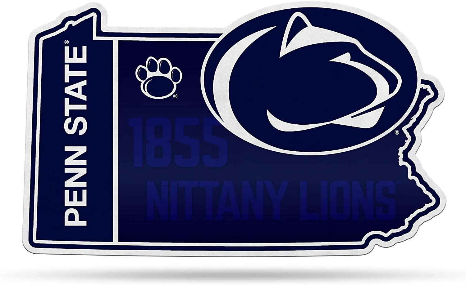 Penn State Nittany Lions Pennant State Shape 18 Inch Soft Felt University of 1